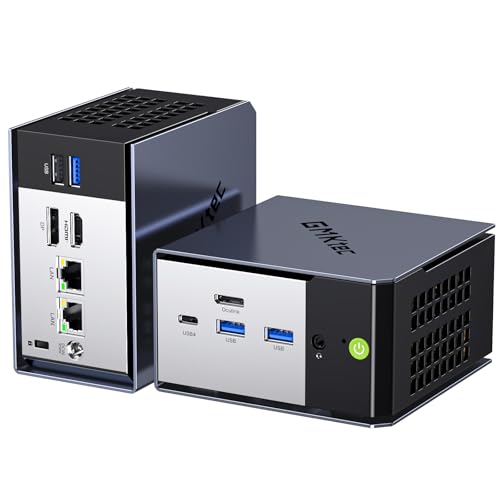 GMKtec K16 Mini PC Gaming Desktop Computer AMD Ryzen 7 7735HS (8C/16T 4.75Ghz) 32GB LPDDR5 6400MT/s RAM + 512GB Hard Drive SSD, Dual NIC LAN 2.5GbE, Oculink, USB4, HDMI, USB-C