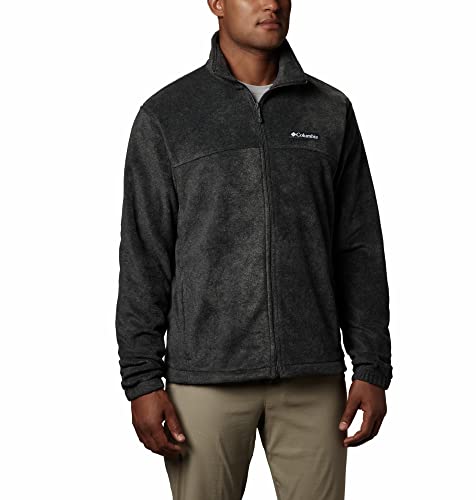 Columbia Men's Steens Mountain 2.0 Full Zip Fleece Jacket, Charcoal Heather, X-Large