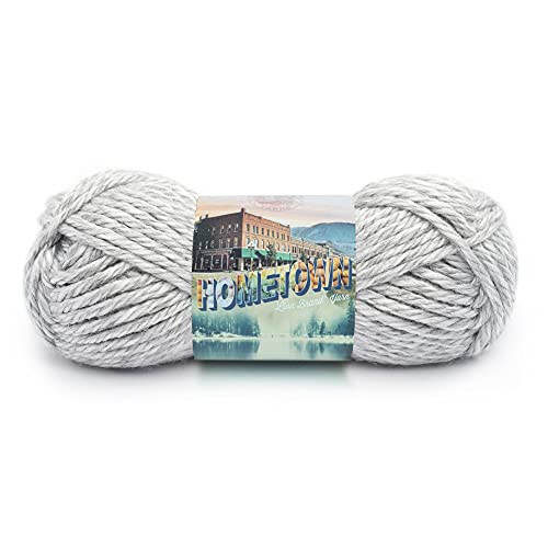 Lion Brand Yarn 135-225 Hometown Yarn, Springfield Silver (1 skein)