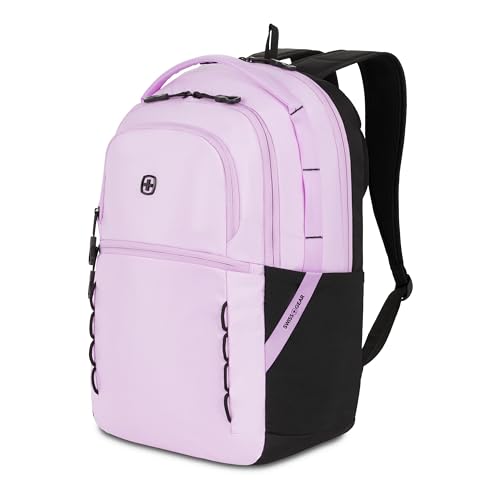 SwissGear Versa Laptop Backpack, Pastel Lilac, 18.25"x12.5"x6.25"