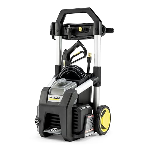 Kärcher Pressure Washer K1700B, CETA Certified, 3 Spray Nozzles, Detergent Tank, for Cars, Driveways, Siding, Patios, 1.2 max. GPM