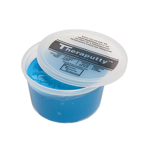 CanDo Theraputty Plus Hand Exercise Putty for Rehab, Exercise, Physical and Occupational Therapy, Strengthening, 1 lb Blue Firm