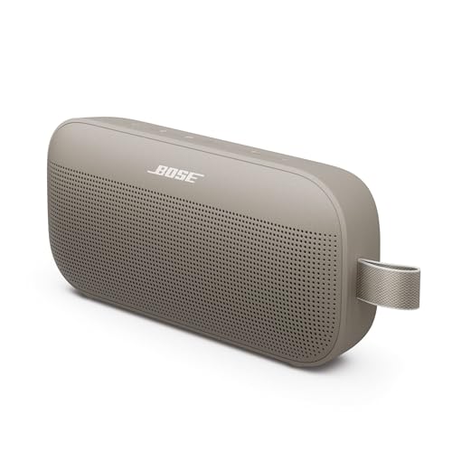 Bose SoundLink Flex Bluetooth Speaker (2nd Gen) - Portable Outdoor Speaker with Hi-Fi Audio, Waterproof and Dustproof, USB-C, Up to 12 Hours Battery Life, Sandstone