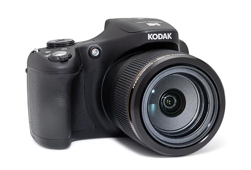 Kodak PIXPRO AZ653 Astro Zoom Digital Camera, 65x Optical with 20MP Sensor, 24mm Wide Angle, 1080p HD Video, OIS, WiFi, Black