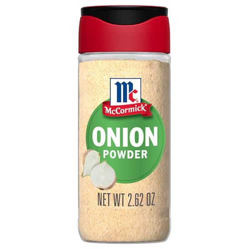 McCormick Onion Powder, Non GMO, Made with Fresh, Whole, Onions, For Bringing Consistent Flavor to Meals & Recipes, 2.62 oz