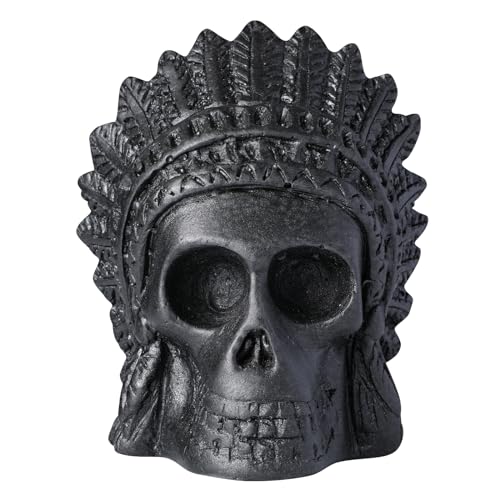 Deekec Screaming Aztec Death Whistle - Skull Retro Design - 126+ Decibels Extremely Loud Human Scream - Screaming Aztec War Whistle -Great Gift for Halloween
