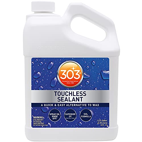 303 Products Touchless Sealant - SiO2 Technology - Water Activated Paint and Glass Protection - Spray On, Rinse Off, Refill for Trigger Spray Bottle,1 Gallon (30399)