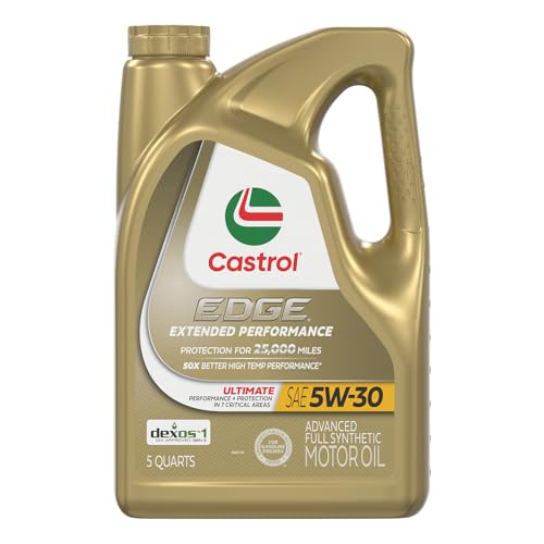 Castrol Edge Extended Performance 5W-30 Advanced Full Synthetic Motor Oil, 5 Quart