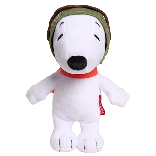 Peanuts Small Plush Snoopy Flying Ace, Kids Toys for Ages 3 Up by Just Play