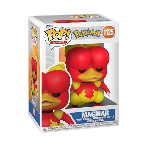 Funko Pop! Games: Pokemon - Magmar - Collectable Vinyl Figure - Gift Idea - Official Merchandise - Toys for Kids & Adults - Video Games Fans - Model Figure for Collectors and Display