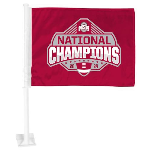 FANMATS 2024-25 College Football Champions Ohio State Double Sided Car Flag