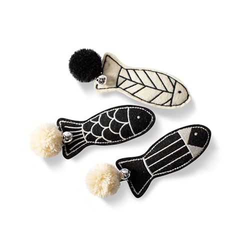 Fringe Studio, Off THE Scales Durable Cotton Canvas Cat Toy, 3PCS Set, PetShop Collection (904028)