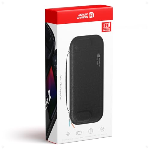 JSAUX Slim Carrying Case for Nintendo Switch 2 (2025), Protective Hard Shell with 12 Game Card Slots, Portable Travel Storage Case BG0133