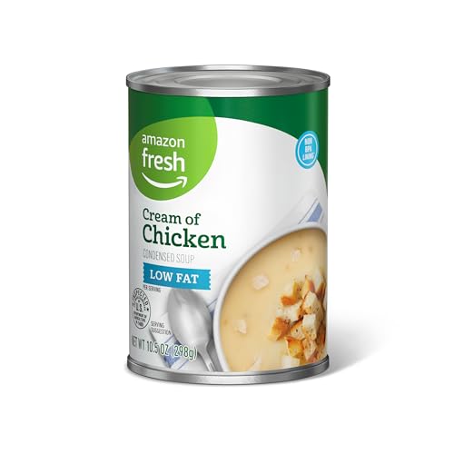 Amazon Fresh, Condensed Low Fat Cream of Chicken Soup, 10.5 Oz (Previously Happy Belly, Packaging May Vary)