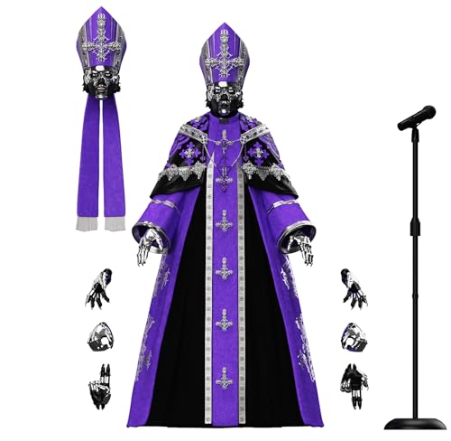 Super7 ULTIMATES! Ghost Papa V Perpetua - 7" Ghost Action Figure with Accessories - Heavy Metal Collectibles and Retro Toys