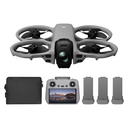 DJI Avata 360 Fly More Combo (RC 2), 360° Drone With 1-Inch 8K 360° Imaging for FPV & Aerial Filming, 360° Camera Drone With Propeller Guard. Includes RC 2 for Precise Control and Three Batteries