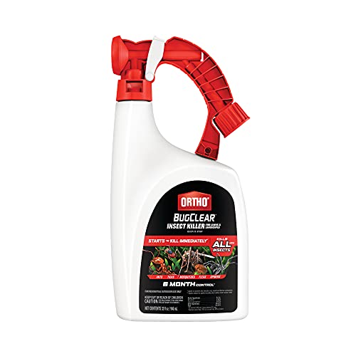 Ortho BugClear Insect Killer for Lawns & Landscapes Ready to Spray - Hose-End Applicator, Outdoor Bug Spray, Kills Mosquitoes, Ants, Spiders, and More, 32 fl. oz.