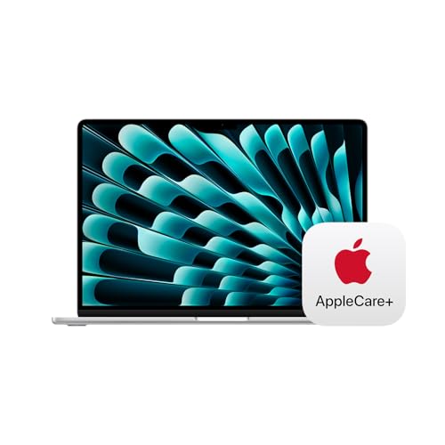 Apple 2025 MacBook Air 15-inch Laptop with M4 chip: Built for Apple Intelligence, 15.3-inch Liquid Retina Display, 16GB Unified Memory, 512GB SSD Storage, Touch ID; Silver with AppleCare+ (3 Years)