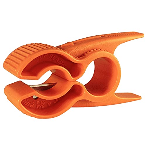SharkBite Pipe Cutter Tool, Cuts 1/2 to 1 Inch Pipe, Orange Handles, Plumbing Fittings, PEX, PE-RT, 23369A