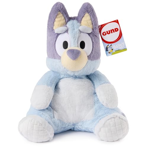 GUND Bluey Official Oh So Snuggly Bluey 12.5-Inch Plush Toy, Ages 0+