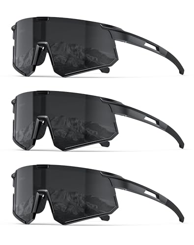 KALIYADI Polarized Sunglasses-Men Running Sunglasses: Mens Womens Polarized Sports Sun Glasses Cycling Driving Fishing