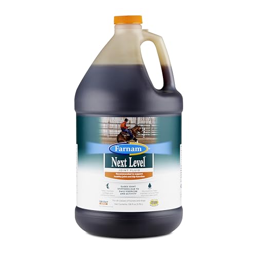 Farnam Next Level Horse Joint Supplement for Horses & Dogs, Helps Maintain Connective Tissue to Ease Joint Stiffness Due to Daily Activity, 128 oz, 128 Day Supply