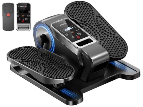 Under Desk Elliptical Machine Seated Pedal Exerciser (Classic Black)