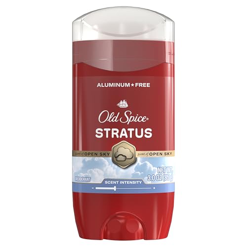 Old Spice Aluminum Free Deodorant for Men, 24/7 Odor Protection, 24/7 Signature Scent & Lasting Freshness, Goes on Clean, Stratus with Pineapple, Fresh Air, & Vanilla Scent, 3.0 oz