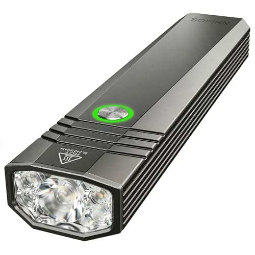 sofirn ST1 EDC Flashlight Rechargeable, 1500 Lumens Bright Flat Flashlight with Simple UI, IPX7 Waterproof Outdoor Pocket Flashlight for Camping Dog Walking, Gift for Him Husband Dad