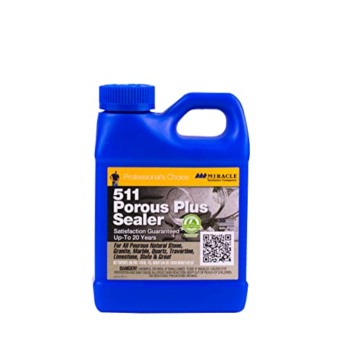 Miracle Sealants 511 Porous Plus Premium Countertop, Stone, and Tile Sealer, Pint