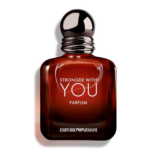 Armani Beauty - Stronger With You - Parfum - Cologne for Men - Woody & Ambery Fragrance - Rum, Bergamot, Lavendar, Cedarwood, and Vanilla Notes - 1.7 Fl Oz