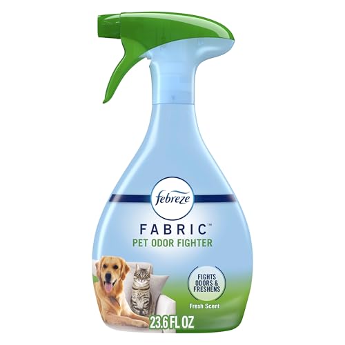 Febreze Fabric Spray Air Freshener, Odor-Fighting Fabric Refresher, Sneaker Balls Alternative, Couch Cleaner, Linen Spray, Multi-Use, Pet Odor Fighter Scent, 23.6 fl oz
