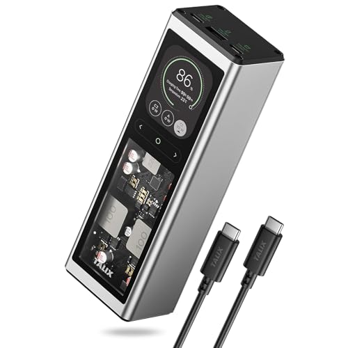 TALIX 140W Power Bank, 20000mAh Laptop Power Bank, PD 3.1 Fast Charging Portable Charger with 3 Ports, Digital Display, Battery Pack for MacBook, Lenovo, Dell, iPhone, Samsung, TSA Approved