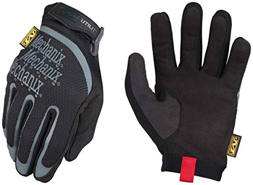 Mechanix Wear: Utility Work Gloves with Secure Fit, Touchscreen Capable, High Dexterity, Synthetic Leather Glove for Multi-purpose Use, Work Gloves for Men, Black (Black, X-Large)