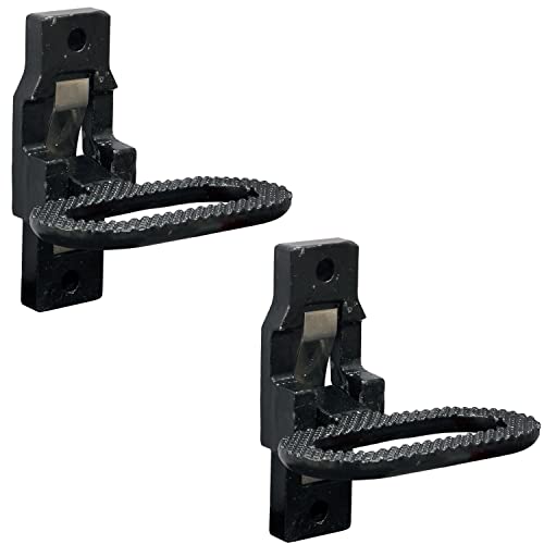 Buyers Products B2797BPC2 Black E Coat Folding Safety Step and Handle with Safety Storage, 2 Pack, Multi-Purpose Step and Grab Handle for Trucks, Trailers, Busses & RVs