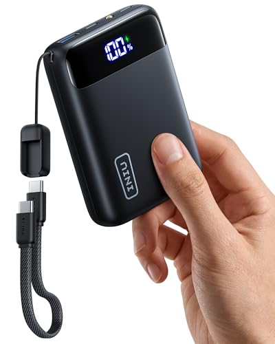 INIU Power Bank, Smallest 20000mAh Portable Charger with USB C Cable, 22.5W PD Fast Charging Phone Battery Pack, LED Display Powerbank for Xiaomi iPhone 17 16 15 14 Pro Samsung S25 Google iPad etc