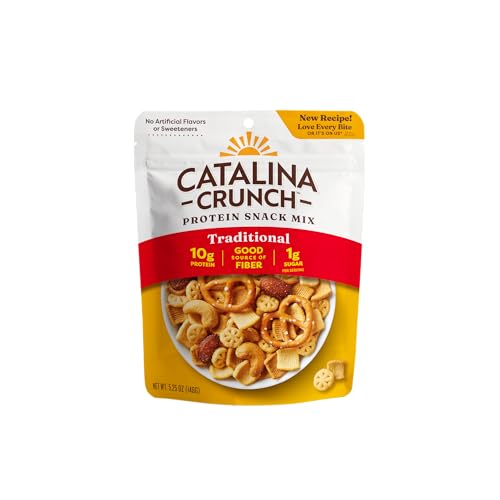 Catalina Crunch Protein Snack Mix - 10g Protein, 1g Sugar per Serving - Good Source of Fiber, Keto, Gluten Free - Traditional, 5.25 Ounce Bag (Pack of 1)