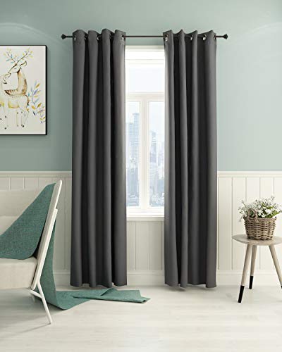 Furinno Collins Curtain 52x95 inches Dark Grey