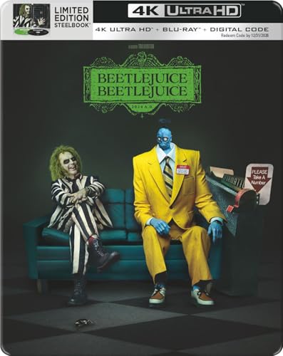Beetlejuice Beetlejuice Steelbook (4K Ultra HD + Blu-ray + Digital)