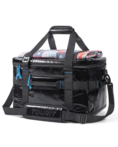 TOURIT Soft Sided Cooler Bag Insulated 48/60 Cans, Large Collapsible & Leakproof Ice Chest for Picnic, Beach, Camping, Travel