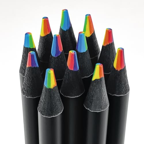 OHOME Back to School Supplies - 12 Rainbow Colored Pencils - Easter Games Crafts for kids,Art Supplies Drawing Kit for Teen Girl Gift Trendy Stuff | Stocking Stuffers