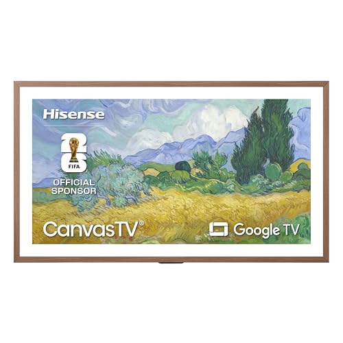 Hisense 50“ Hi-QLED S7 CanvasTV Series 4K UHD Google Smart Art TV (50S7SG, 2026 New) - Art Mode, Anti-Glare Panel, Dolby Vision HDR, Hi-Matte Display, Frame & UltraSlim Wall Mount Included
