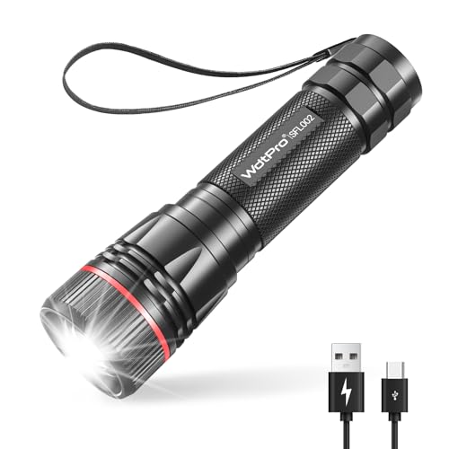 WdtPro Rechargeable Flashlights High Lumens, Super Bright LED Flashlights