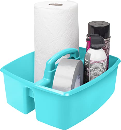 Storex Industries 13" x 11" x 6.375" Large Caddy, Teal