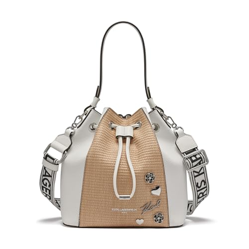 KARL LAGERFELD Paris Women's Handbags Bucket, Natural, One Size