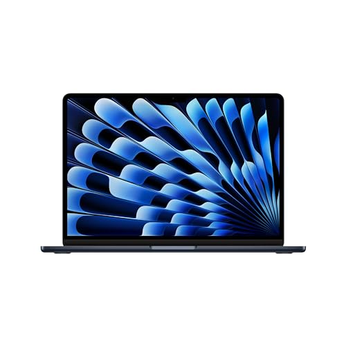 Apple 2024 MacBook Air with Apple M3 Chip, 13-inch, 16GB RAM, 512GB SSD Storage Midnight (Renewed)