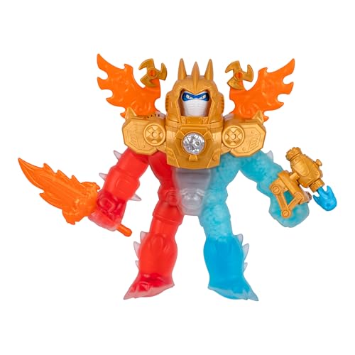 Heroes of Goo Jit Zu Goo-Tron Supreme Superhero Toys, Combines The Power of Blazagon, Pantaro & Thrash in 1 Ultimate Hero, 3 Different Goo Fillings, 35+ Phrases & Lights, Face Swap & Triple Attack