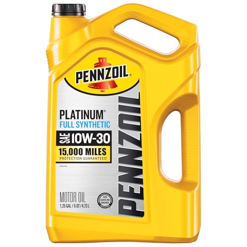Pennzoil Platinum Full Synthetic 10W-30 Motor Oil, 5 Quart