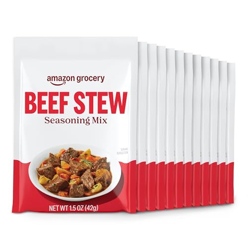 Amazon Grocery, Beef Stew Seasoning Mix, 13.8 Oz, 12 Ct