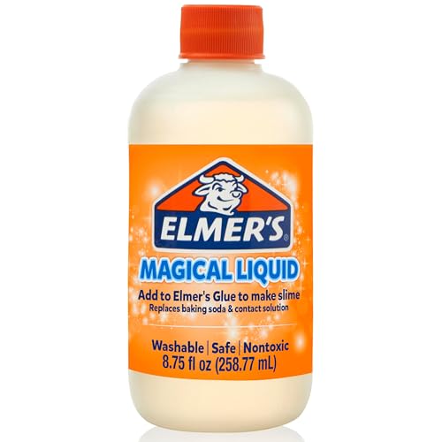 Elmer's Magical Liquid, Slime Activator Solution, Updated Formula for Double Slime Output, Safe, Washable, 8.75 fl oz - Kids Activity, Arts & Crafts, #1 Teacher Brand